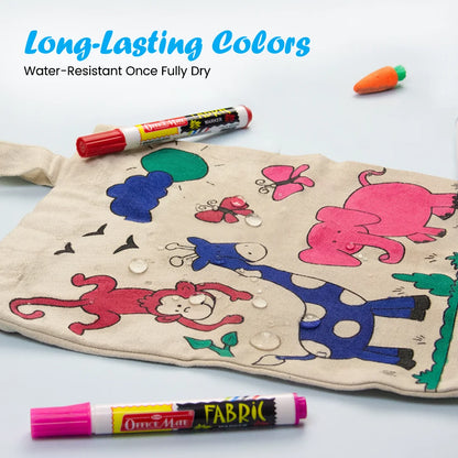 DIY Tote Bag Kit, DIY Art & Craft Kit for Kids, Students & Adults, Safe, Washable & Fun for Home, School, or Gifting