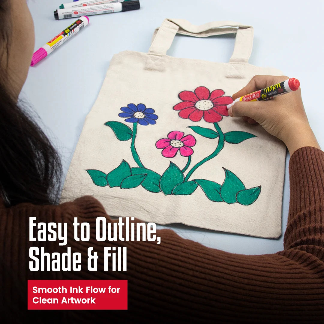 DIY Tote Bag Kit, DIY Art & Craft Kit for Kids, Students & Adults, Safe, Washable & Fun for Home, School, or Gifting