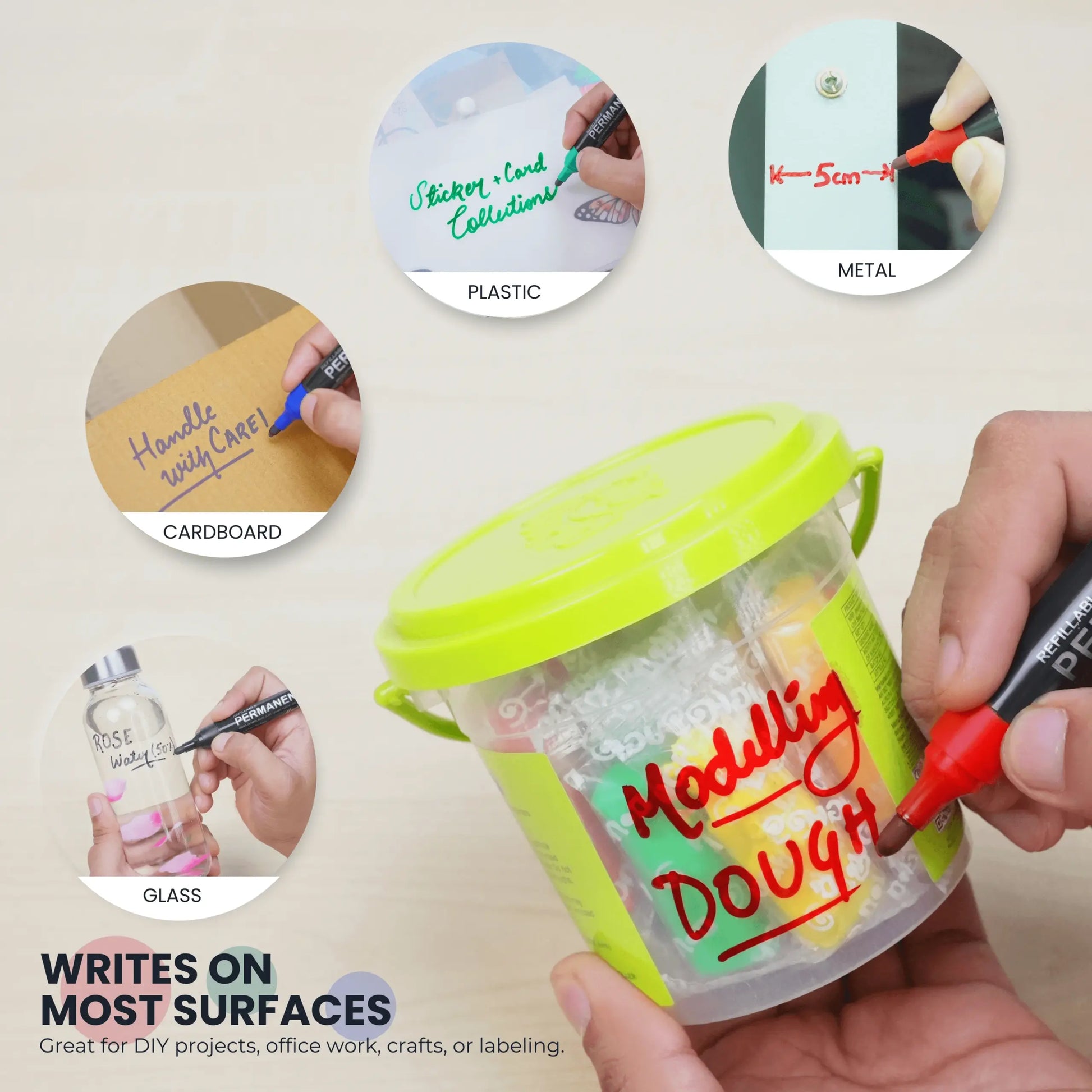 6. Permanent Marker – 10 pcs &#8211; Mix