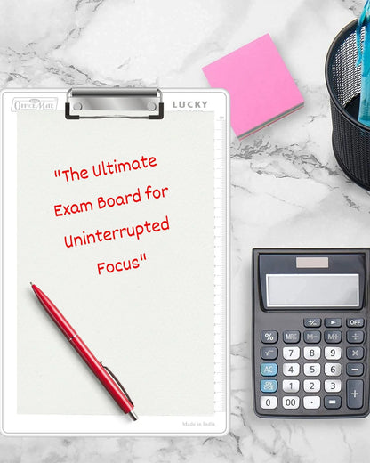 Topper’s Clear Exam Board (1pcs), Ultra Light, Sleek Design