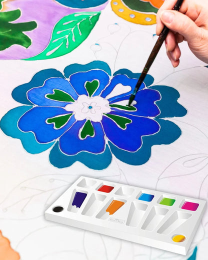 Color Mixing Palette (1pcs) Eco-Friendly, Variety of Wells, Easy to Clean