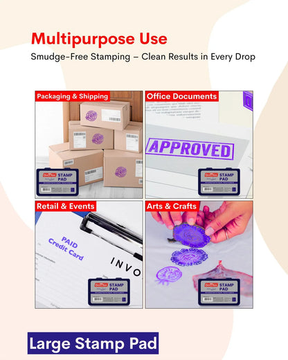 Stamp Pad - Violet, Long-Lasting Impressions, Quick-Drying Ink for Any Project