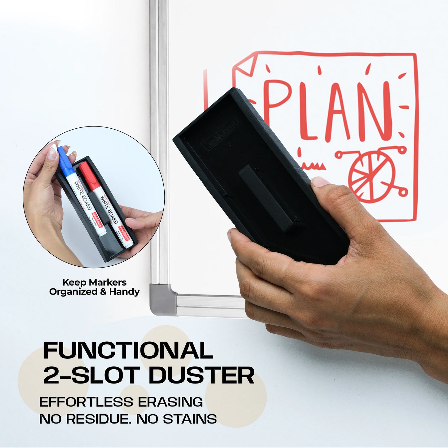 Ultimate Whiteboard Kit, Refillable, Smooth Writing, Easy Erase