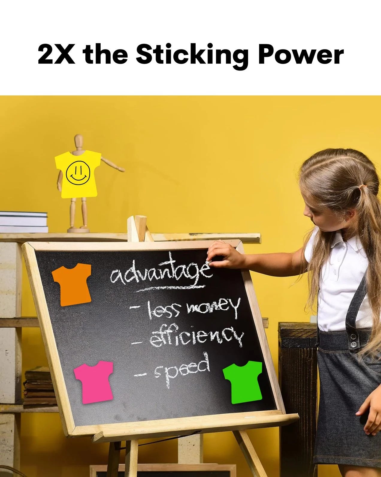 Multi-Shape Fluorescent Sticky Notes – 100 Sheets, Bright and Colourful Designs, Effective Note-Taking & Organizing