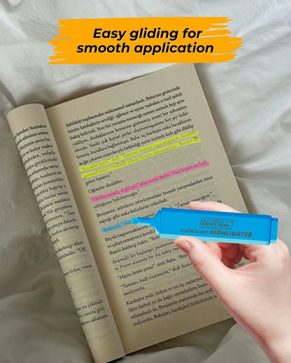 Fluorescent Highlighters (10pcs) – Vibrant Colors, Smooth Flow, 3x Longer Lasting