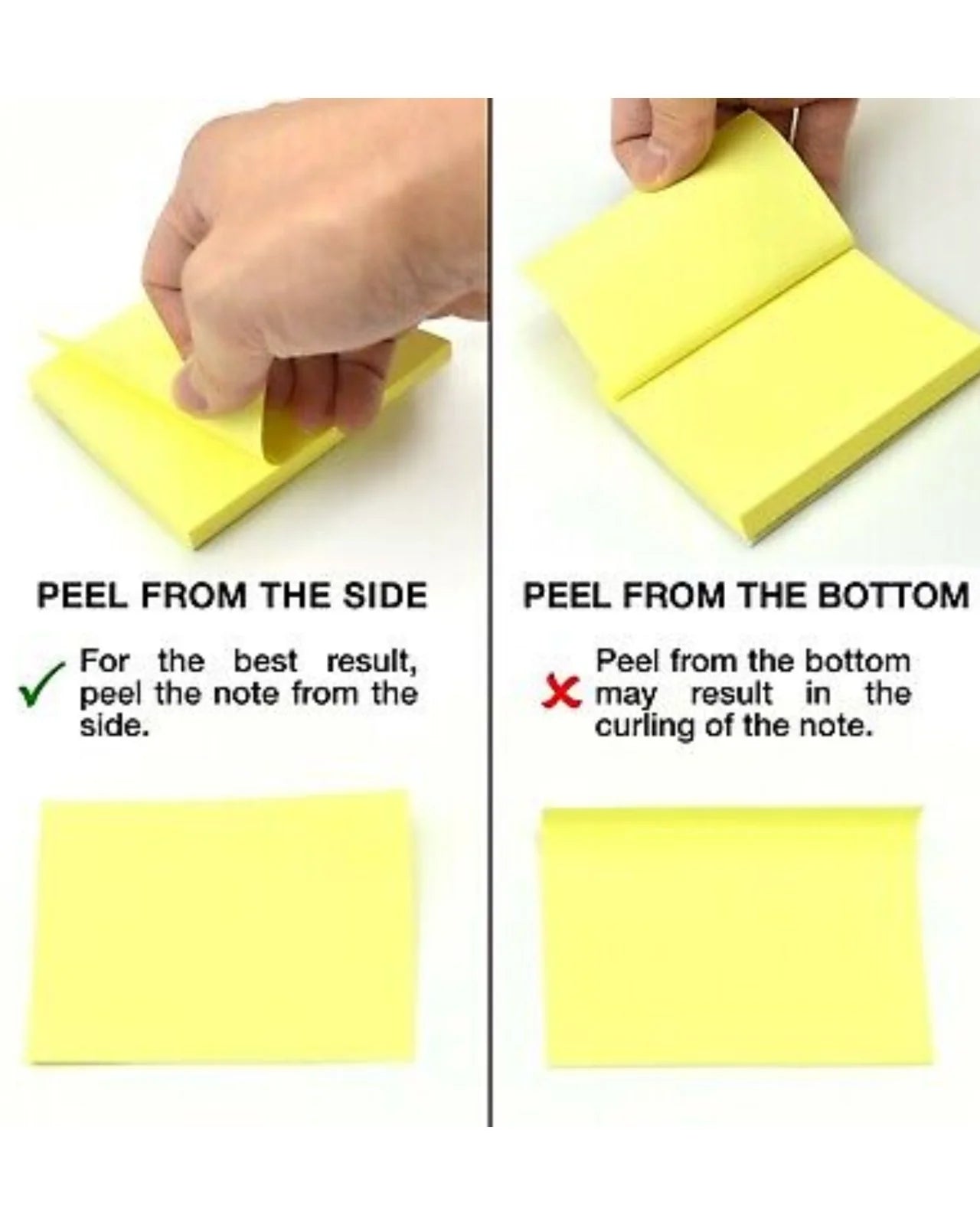 Multi-Shape Fluorescent Sticky Notes Chart – 12 Bright and Colourful Designs, Effective Note-Taking & Organizing