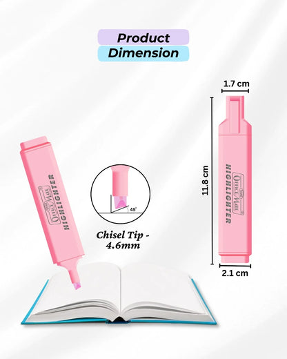 Pastel Highlighters, Smudge Proof Pastel Ink, Smooth Flow, 3x Longer Lasting