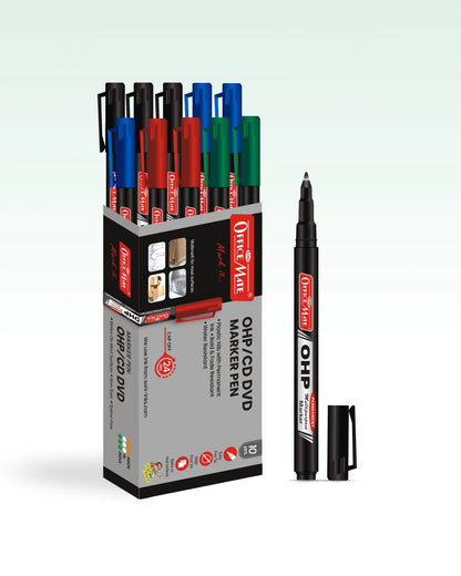 Permanent CD/DVD/OHP Markers (10pcs) – Quick Drying, Water Resistant