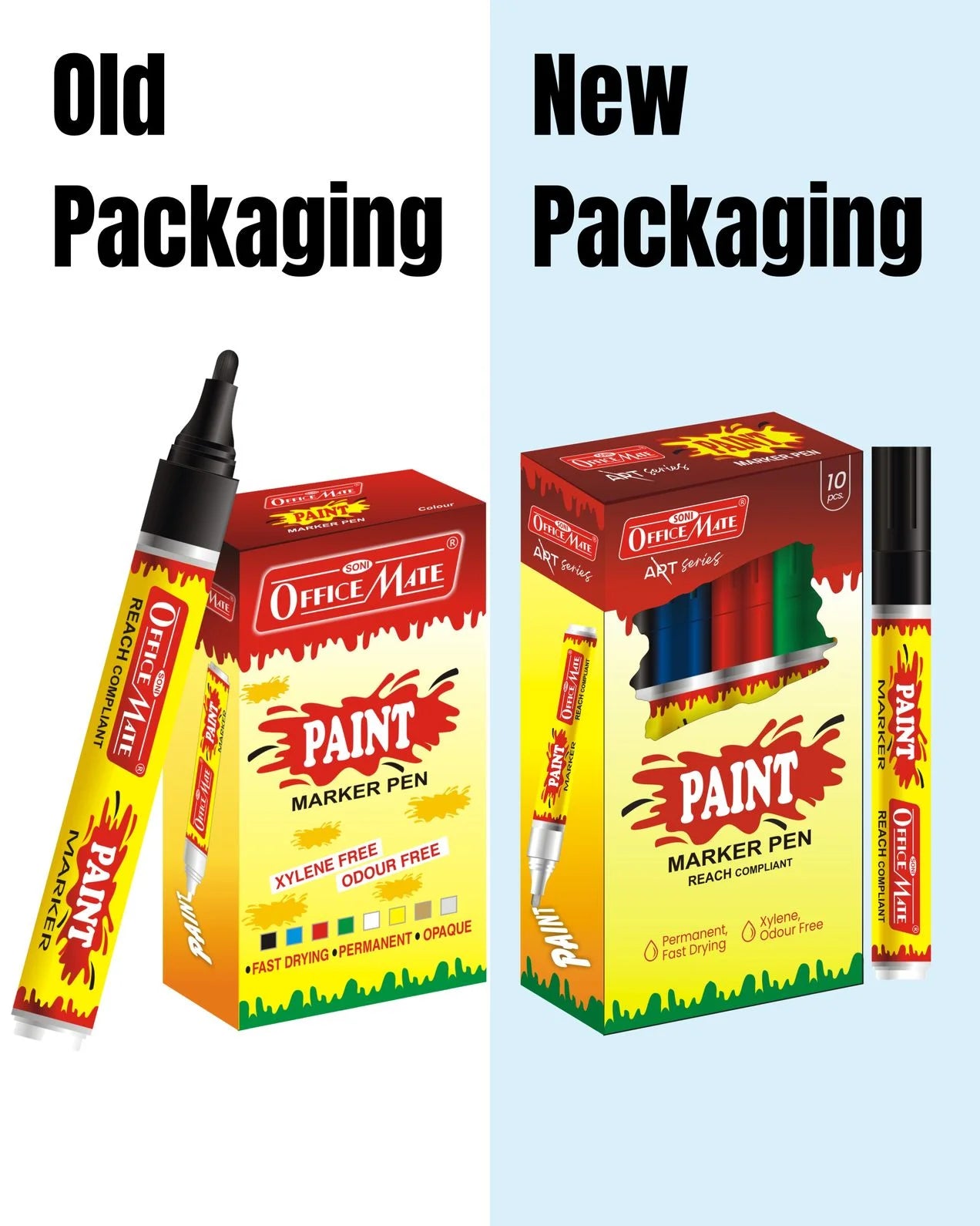 Bullet Tip Paint Markers - Vibrant Colours, Non-Toxic, Multi surface usage