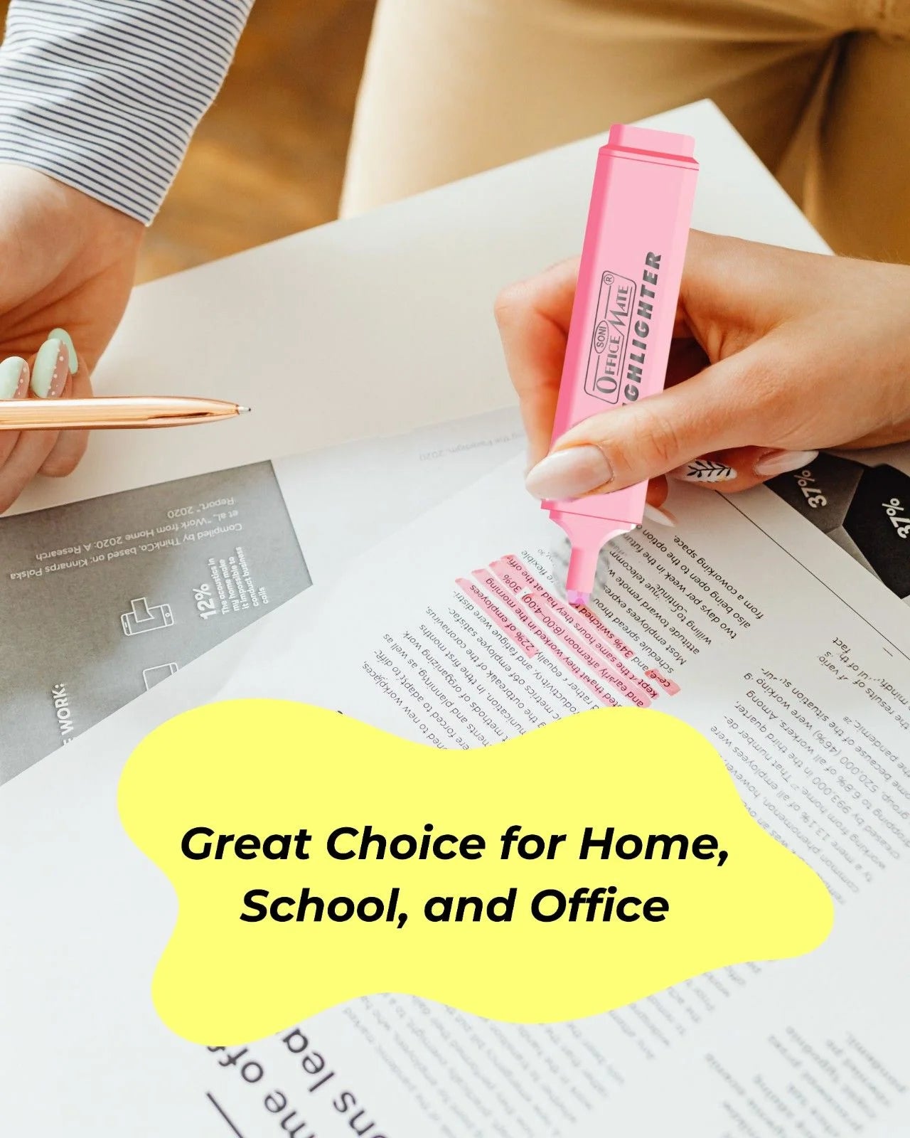 Pastel Highlighters, Smudge Proof Pastel Ink, Smooth Flow, 3x Longer Lasting