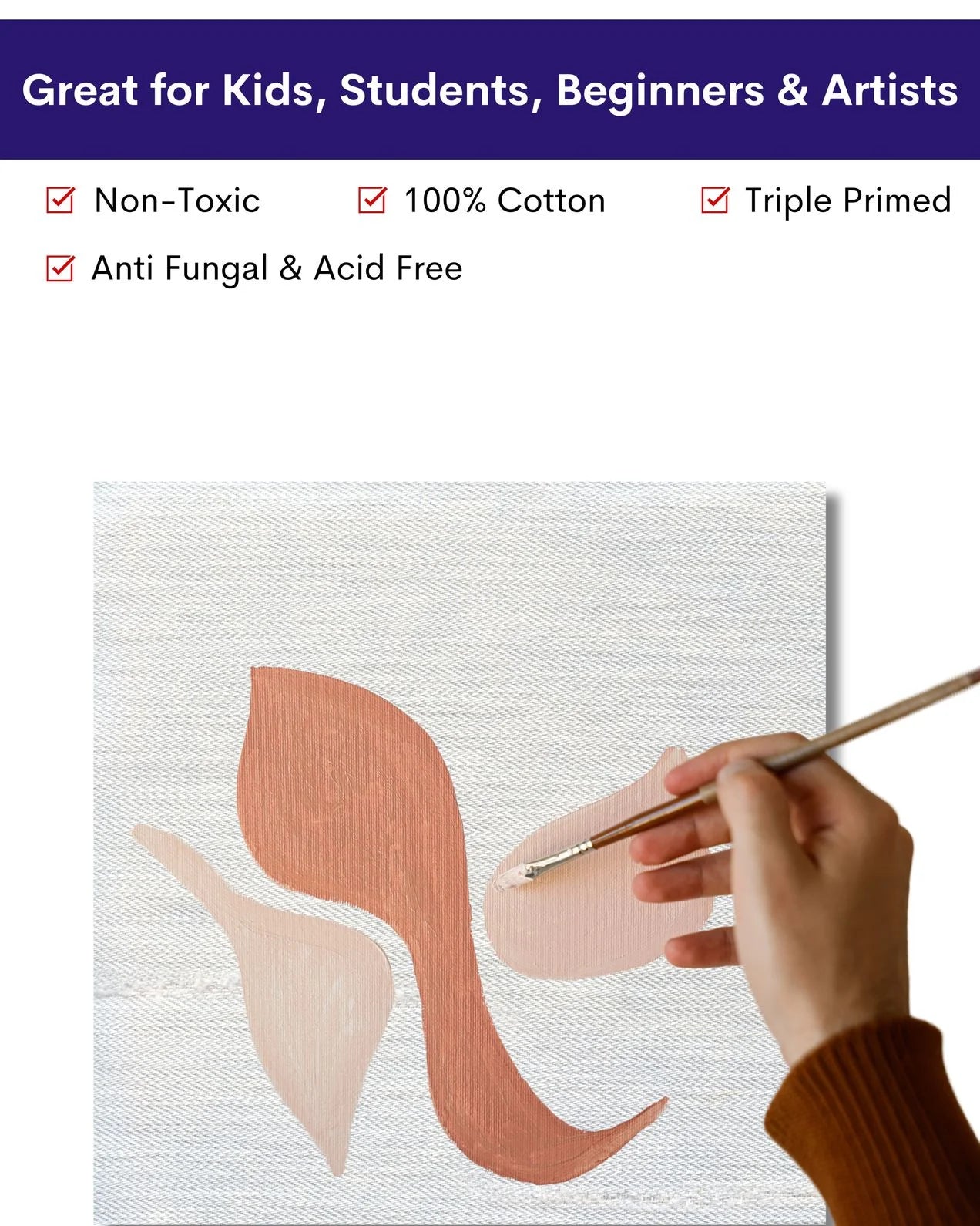 Premium Canvas (1pcs), Sturdy Surface for Vibrant, Long-Lasting Art