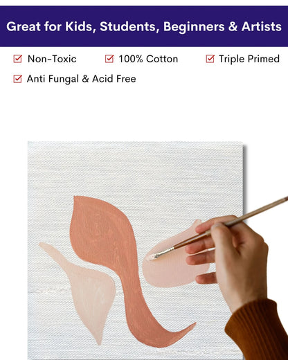 Premium Canvas (1pcs), Sturdy Surface for Vibrant, Long-Lasting Art