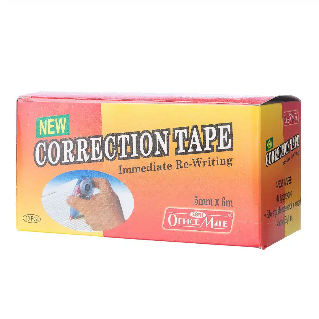 Correction Tape in Pouch in Pack of 10 pcs &#8211; Soni Office Mate 5