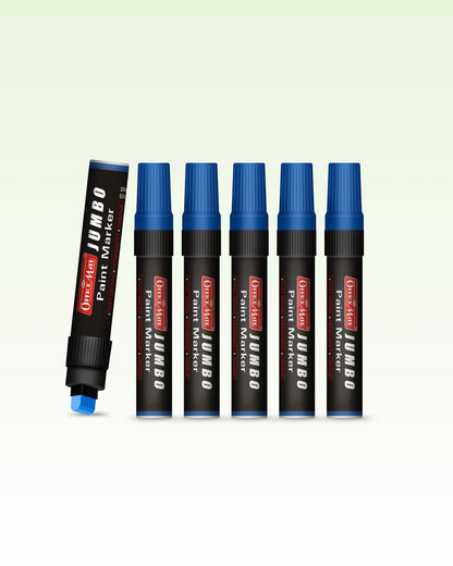 Jumbo Paint Markers (6pcs) – Wide Tip, Non-Toxic, Multi Surface Usage