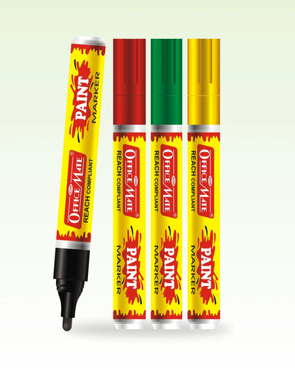 Bullet Tip Paint Markers - Vibrant Colours, Non-Toxic, Multi surface usage