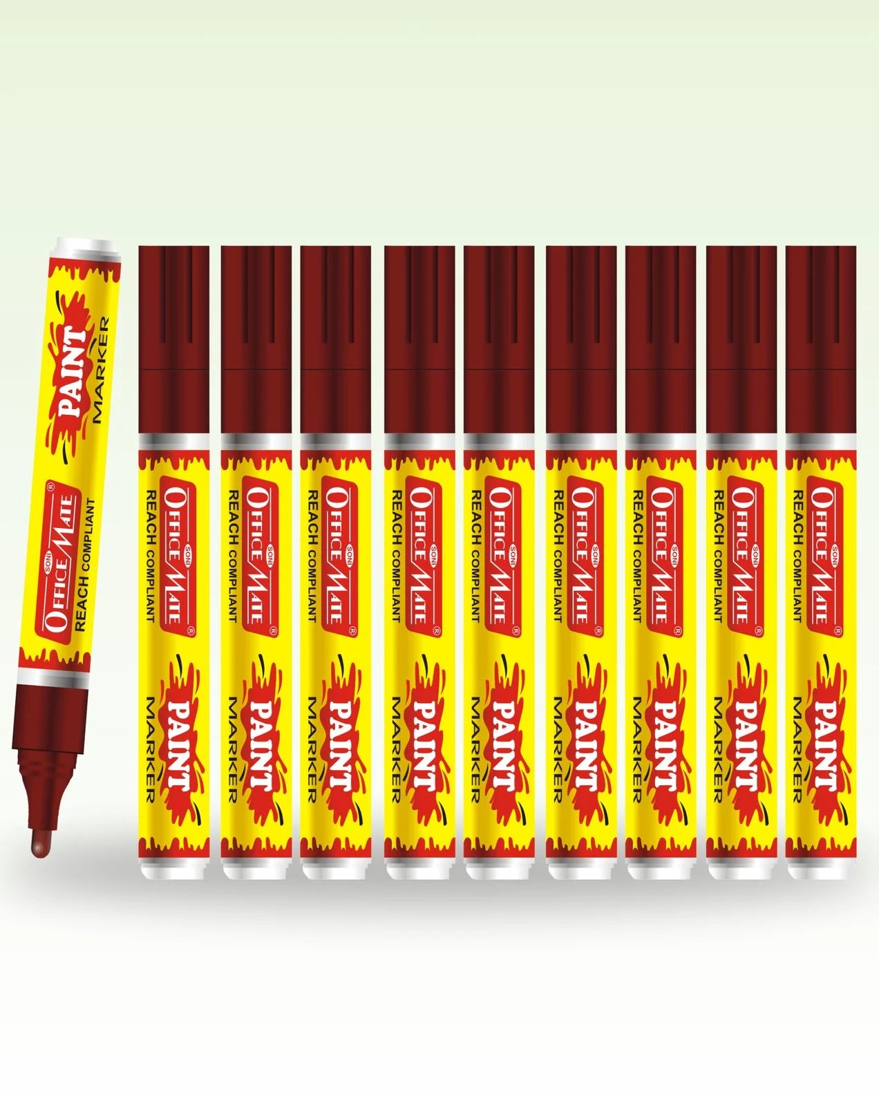 Paint Marker Regular Colors (10pcs) - Vibrant Colours, Non-Toxic, Multi surface usage