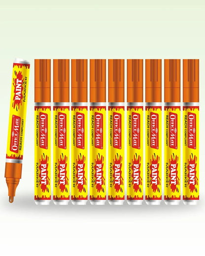 Paint Marker Regular Colors (10pcs) - Vibrant Colours, Non-Toxic, Multi surface usage