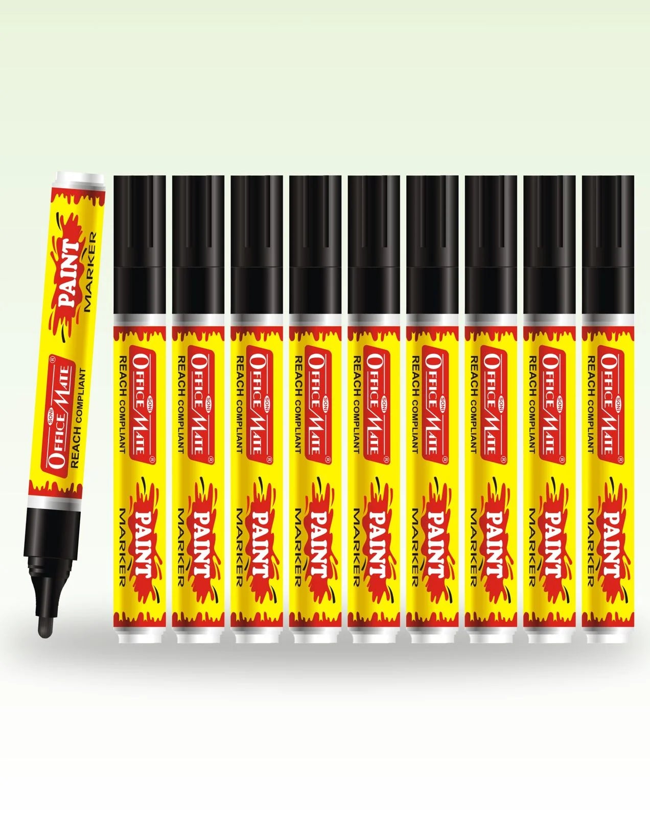 Paint Marker Regular Colors (10pcs) - Vibrant Colours, Non-Toxic, Multi surface usage