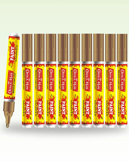 Paint Marker Regular Colors (10pcs) - Vibrant Colours, Non-Toxic, Multi surface usage