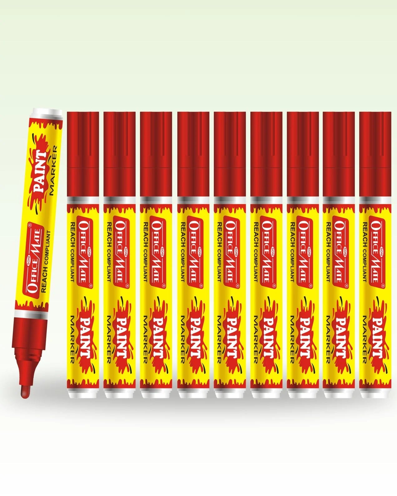 Paint Marker Regular Colors (10pcs) - Vibrant Colours, Non-Toxic, Multi surface usage