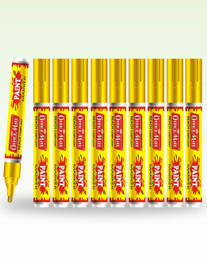 Paint Marker Regular Colors (10pcs) - Vibrant Colours, Non-Toxic, Multi surface usage
