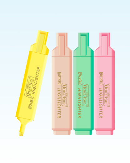 Pastel Highlighters, Smudge Proof Pastel Ink, Smooth Flow, 3x Longer Lasting