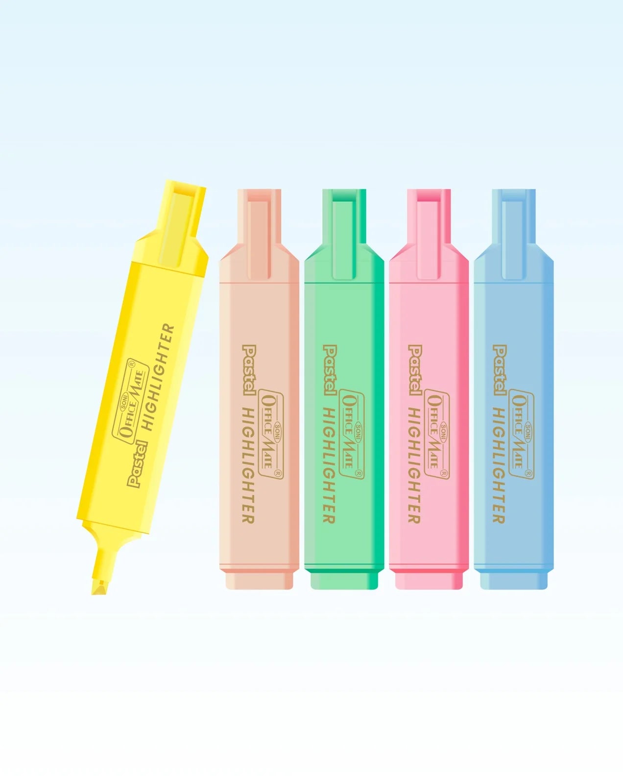 Pastel Highlighters, Smudge Proof Pastel Ink, Smooth Flow, 3x Longer Lasting