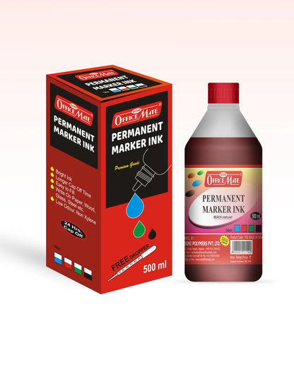 Permanent Marker Refill Ink - 500ml (1pcs) Quick-Drying, Vibrant Colors