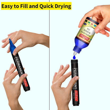 Soni Officemate Permanent Marker Ink 100ml &#8211; Blue