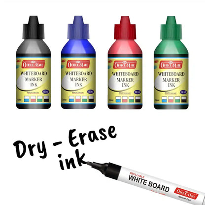 Whiteboard Marker Refill Ink – 100 ml (4pcs 10pcs), Bright