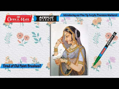 Fine Tip Acrylic Paint Markers – Water Based, Versatile Use