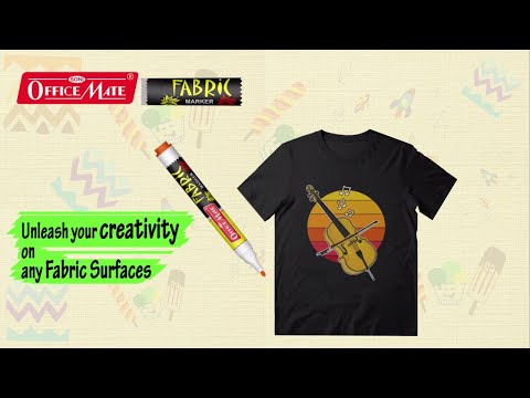 Fabric Markers (10pcs) – DIY Marker, Wash Resistant, Vivid Colours, Works On All Fabric Surfaces