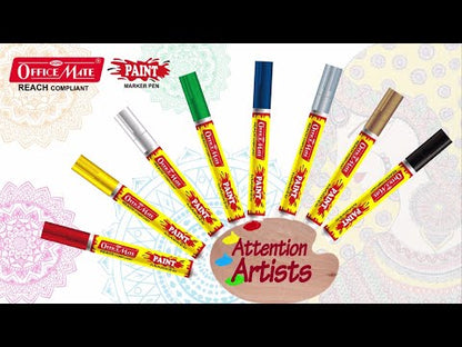 Bullet Tip Paint Markers - Vibrant Colours, Non-Toxic, Multi surface usage