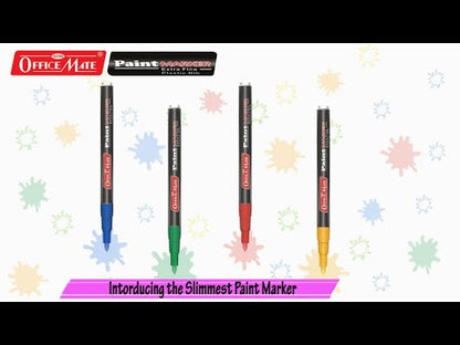 Fine Tip Paint Markers (4pcs) – Vibrant Colours, Non-Toxic, Multi Surface Usage